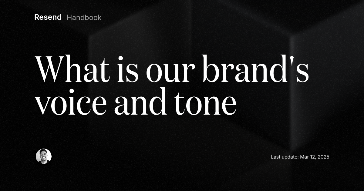 What is our brand's voice and tone